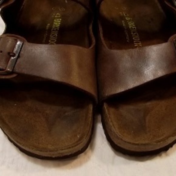 BIRKENSTOCK Men's Milano Sandal, EU43, M10 Brown - Picture 4 of 13